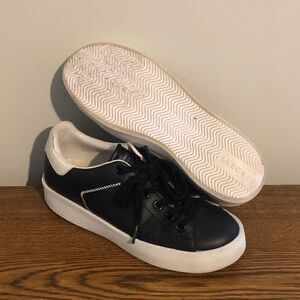 Skechers Street Traffic Past Time Wmn Air-Cooled Memory Foam Shoes Sz 7 Black